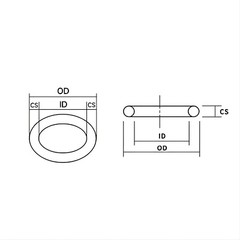 Food Grade O-Ring 2mm Cross Section , 5mm-90mm OD Clear Silicone Rubber O Rings