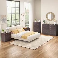 Farmhouse 7 Drawers Dresser for Bedroom Tall Chest of Drawers for Bedroom Home