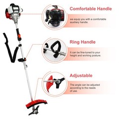 Straight Shaft String Gas Trimmer 4 Stroke 31 CC Weed Grass Eater Brush Cutter