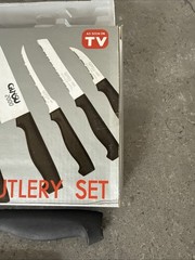 Vtg Ginsu 2000 10 Piece Gourmet Cutlery Knife Set As Seen On TV Open Box