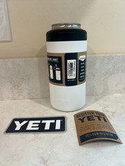 Classic White YETI® Tall Can Colster® Rambler® – Authentic NEW Discontinued