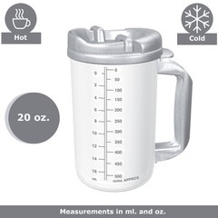 Whirley-DrinkWorks! Reusable Insulated Drinking Mug Clear Plastic 20 oz.
