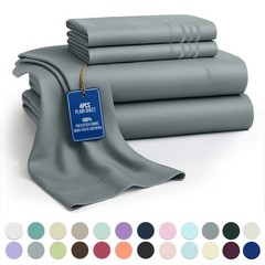 1800 Series 6 Piece Bedsheet Set Extra Soft Deep Pocket Hotel Luxury Bed Sheets
