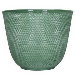 Lora Green Recycled Resin Planter 12.1in x 9.8in