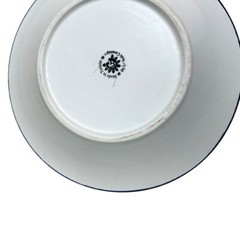 Le Souk Ceramique Tunisia Mediterranean Floral Plate Mandala Design 9.5 in