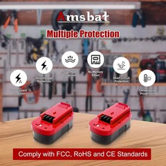 2Pack 18V for Black & Decker HPB18 18 Volt Battery/Charger HPB18-OPE 244760-00