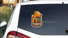 Tunis Tunisia Sticker Decal Vinyl Die-Cut City Skyline Landmark Design