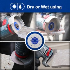 2pcs Diamond Cutting Grinding Disc Wheel for Porcelain Tile Saw Blade 75mm