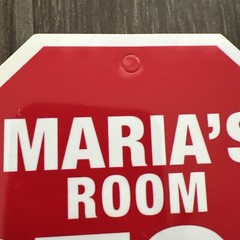 ONE Kids Room 6” Hanging Stop Sign Do Not Enter MANY NAMES AVAILABLE