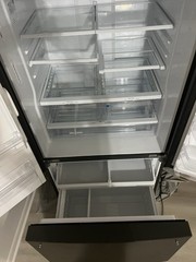 GE Gray 3-Door French Door Refrigerator w/ Ice Maker & Water Dispenser