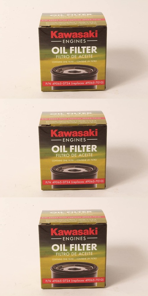 Kawasaki 3 Pack Genuine 49065-0724 49065-7010 AM107423 Oil Filter Made in The…