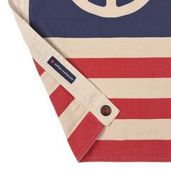 100% Cotton Printed Flag, Made in USA, Vintage Style Faded American Peace Sign