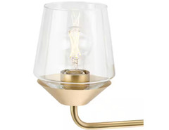 Progress Lighting Avec 24.25 in. 3-Light Brushed Gold Contemporary Bath Vanity L