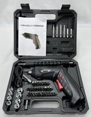47 Piece LI-ION 3.6 Volt Cordless Screwdriver Set with Case