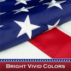 American US USA Pole Sleeve Flag United States 2×3 Feet Embroidered Polyester