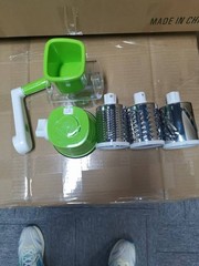 3-in-1 Rotary Food Vegetable Nuts Cheese Fruit Slicer Shredder Cutter Grater