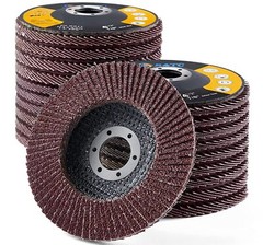 10 PACK 4.5 Inch Flap Disc 4-1/2″ 80 Grit Angle Grinder Sanding Grinding Wheel
