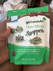 Girl Scouts Thin Mint Snappers Chocolates – 2 Packs 6 Oz
