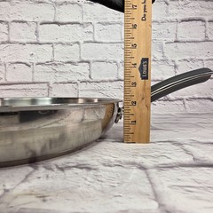 KitchenAid Fry Pan Skillet 12.5in Stainless Steel Impact Bonded Even Heat Base