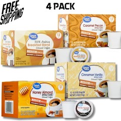 Great Value 100% Arabica Variety Pack , Medium Ground Coffee Pods, 48 ct.
