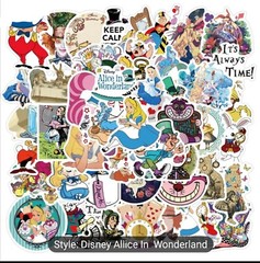 20 PCS Alice In Wonderland 2 Stickers BRAND NEW