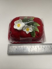The Strawberry Collection By CornerRuby Butter Dish Hand wash Only