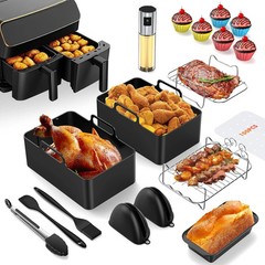 18 Piece Air Fryer Accessories Set Nonstick Dishwasher Safe & Durable Party New