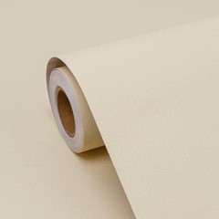 Peel and Stick Wallpaper Solid Color Textured Contact Paper 15.7″ x 120″ Cream