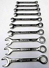 Kobalt 23450-23459 10 Piece Metric Midget Combination Wrench Set USA