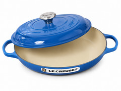 Le Creuset Signature Shallow Casserole Braiser 2.25 Qt — Marseille (Blue)