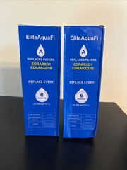 Refrigerator Water Filter 6 Months 200 GAL White 2 Pack ~READ~