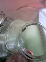 Great Vintage PYREX Double Boiler Clear Glass With Both Lids & Stainless Steel