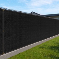 6X50ft Privacy Fence Cover Screen Fencing Mesh Shade Cover for Garden Yard Black