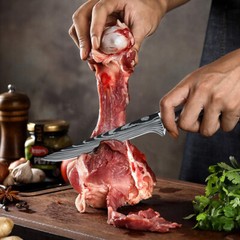 Boning Knife 6″Fillet Knives Kitchen Chef Knife Damascus Style High Carbon Steel