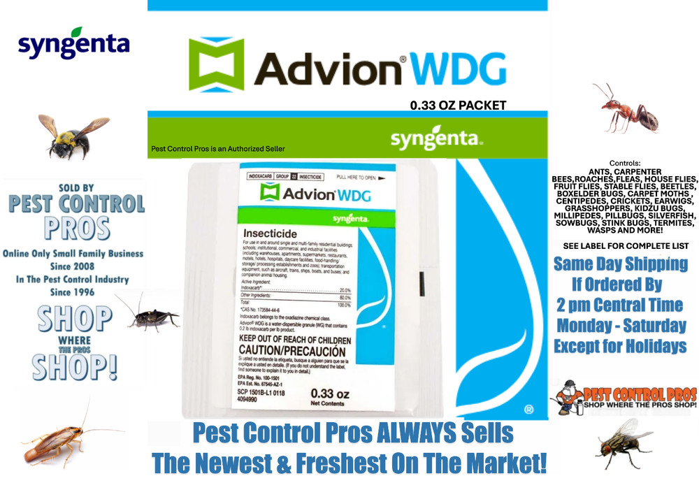 1 Pack Advion WDG Insecticide Insect Control Kill Roach Ants Etc SHIPS SAME DAY