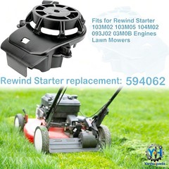Rewind Recoil Starter for Briggs Stratton 594062 Selected 103M0B 104M02 Engine