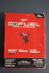 Milwaukee M12 Fuel 1/4in Hex Impact Driver – Red (3453-20) TOOL ONLY