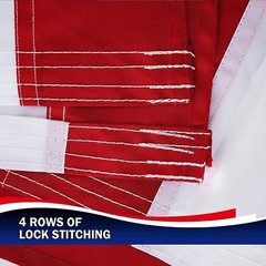US American Flag Heavy Duty Luxury Embroidered Stars Sewn Stripes Grommets Nylon