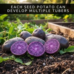 Fingerling Seed Potatoes Variety Pack | Red, Yellow & Purple (3 Pounds)