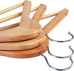 Wooden Hangers Pack of 10 20 & 50 & 100 Suit Hangers Premium Natural Finish Home