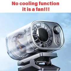 Car Clip on Fan with LED Display – 360° Rotation, 100 Speeds Adjustable（Beige）