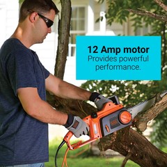 BLACK+DECKER 12 Amp 16 In. Chainsaw – CS1216