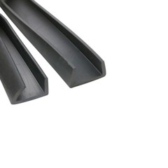 Rubber U Channel Edging Trim Seal Strip Profile Edge Protector Slot 0.5mm-60mm
