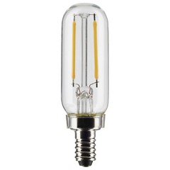 Satco S21340 LED Filament Tube 120V 2.8W =25W T6 Candelabra E12 2700K Warm White