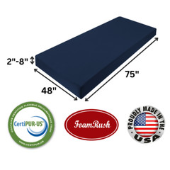 FoamRush Bunk (48″ x 75″) Cooling Gel Memory Foam RV Mattress Medium Firm USA