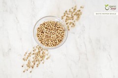 Organic Way White Peppercorns Whole – Organic, Kosher & USDA Certified