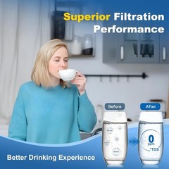 Whirlpool EDR1RXD1 Refrigerator Water Filter 1 | OEM Certified | 3- Pack Genuine