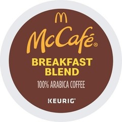 McCafé Breakfast Blend Coffee Keurig K-Cup Pods, Light Roast, 96 Count