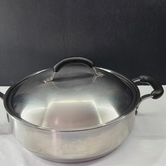 Meyer Bella Cuisine Cookware 10.5″ Deep Skillet Stainless Steel Sauté Pan W/ Lid