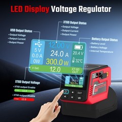 Portable Power Source Kit for Milwaukee 18V Battery AC DC Outlet 100W USB-C LED